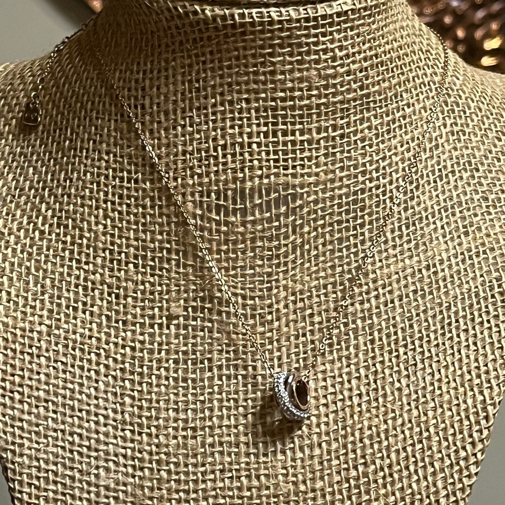 Swarovski Crystal Rose Gold Necklace - Picture 5 of 13